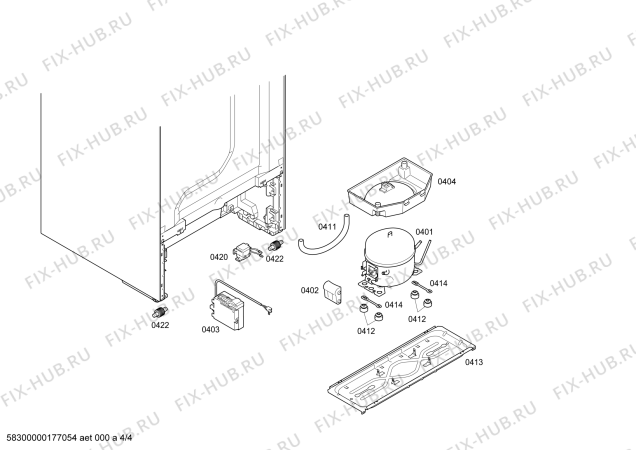 Схема №4 KG39NXI40 с изображением Дверь для холодильной камеры Siemens 00712904