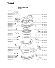 Схема №1 RK814565/79A с изображением Запчасть для электропароварки Tefal SS-995545