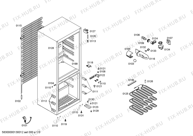 Схема №2 KGV36X71 с изображением Дверь для холодильника Bosch 00246583