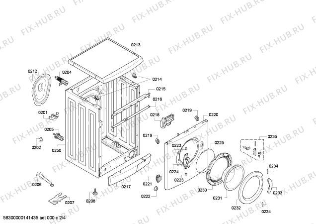 Схема №1 WM14E370CH E14.37 с изображением Панель управления для стиралки Siemens 00672039