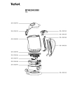 Схема №1 BF662043/890 с изображением Часть корпуса для чайника (термопота) Tefal SS-200259