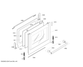 Схема №6 HBN630520F с изображением Фронтальное стекло для духового шкафа Bosch 00477970