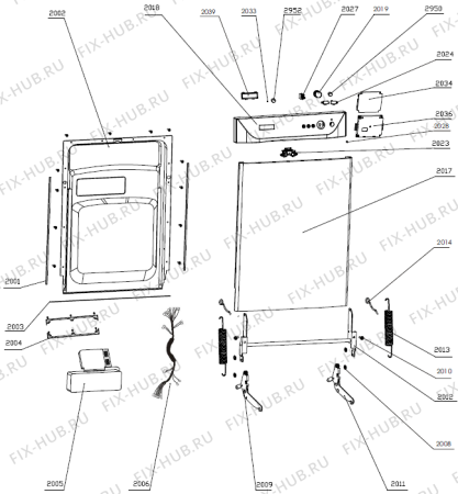 Взрыв-схема посудомоечной машины Gorenje GS53211BW (234106, PMS45S) - Схема узла 02