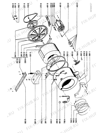 Схема №1 AWL459 AWL 459/WH с изображением Винт для стиралки Whirlpool 481927648169