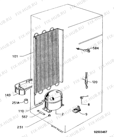 Взрыв-схема холодильника Zanussi Z15/4D - Схема узла Functional parts