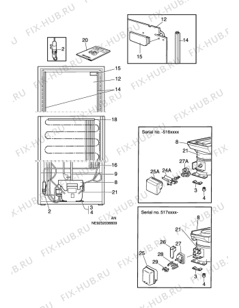 Взрыв-схема холодильника Electrolux ER8305C - Схема узла C10 Cold, users manual