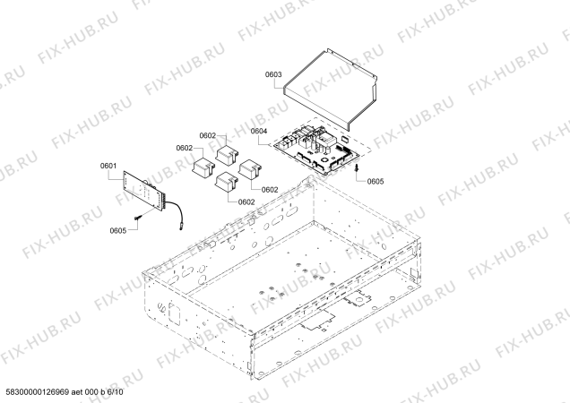 Схема №9 PC484GGEBS с изображением Плата для духового шкафа Bosch 00144547