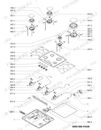 Схема №1 AKM 520/IX/01 с изображением Фиксатор для духового шкафа Whirlpool 481236068876