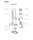 Схема №1 CM331870/9Q с изображением Крышка для кофеварки (кофемашины) Tefal SS-200509