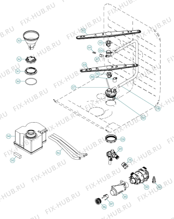 Взрыв-схема посудомоечной машины Gorenje ZDE 86 BCWAII   -FI (900001302, DW20.4) - Схема узла 06