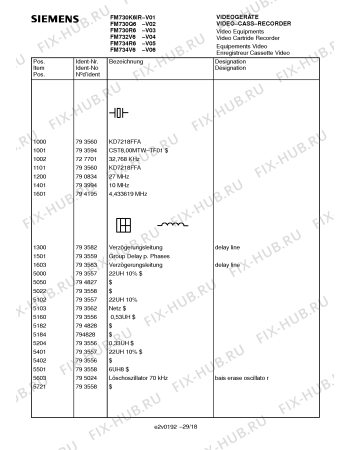 Схема №24 FM730Q6 с изображением Инструкция по эксплуатации для телевизора Siemens 00531063