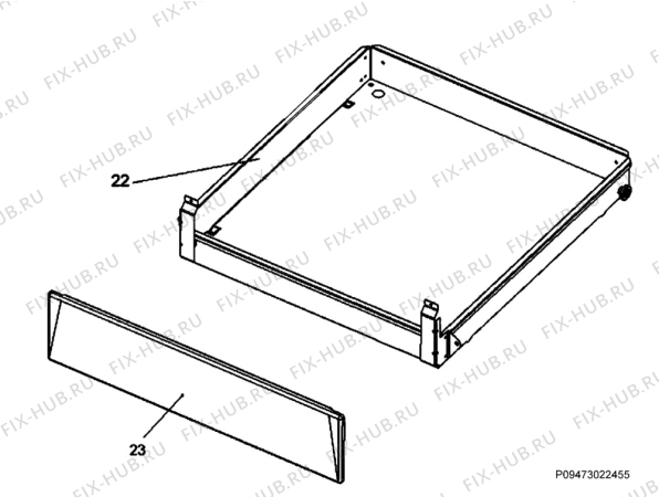 Взрыв-схема плиты (духовки) Electrolux EKG510106X - Схема узла Section 2