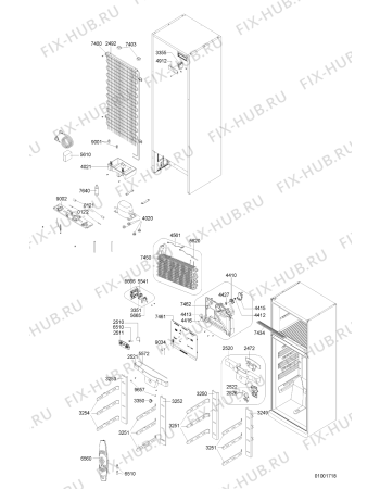 Схема №2 WBM 650/IX с изображением Лоток (форма) для холодильной камеры Whirlpool 481241848928