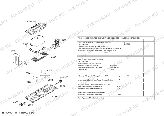 Схема №2 KG36EEI42 Siemens с изображением Дверь для холодильника Siemens 00713521