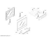 Схема №5 HGV745221N с изображением Фронтальное стекло для электропечи Bosch 00711959
