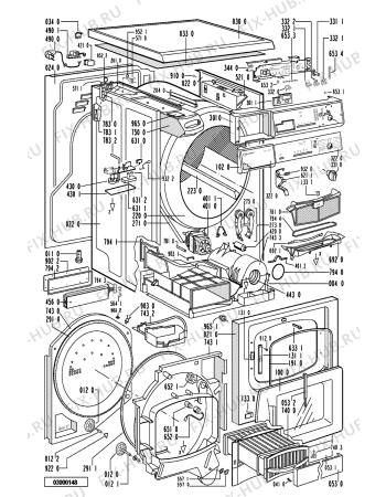 Схема №1 TRK 4620 WS-EU с изображением Прокладка Whirlpool 481253058103