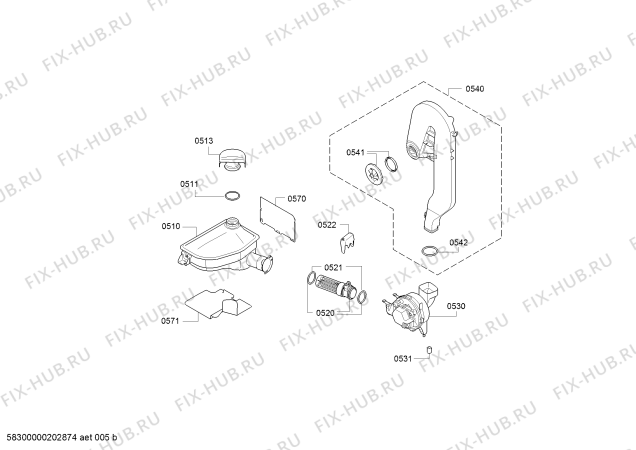Схема №6 SMS69M68EU с изображением Крышка для электропосудомоечной машины Bosch 00626595