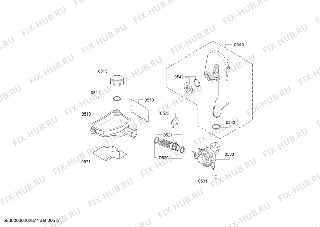 Схема №7 SX858D00PE StudioLine с изображением Bнyтpeннee ocвeщeниe для посудомойки Siemens 00757732