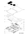 Схема №1 KIS 841 F B с изображением Керамическая поверхность для плиты (духовки) Whirlpool 481010808571