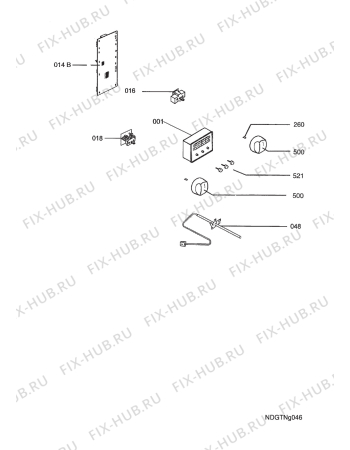 Взрыв-схема плиты (духовки) Electrolux EOC6630K UK  R05 - Схема узла Functional parts