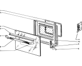 Схема №4 C805GEWH (F010501) с изображением Кольцо для духового шкафа Indesit C00123812