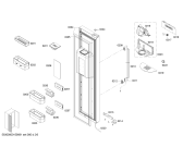 Схема №5 KAD62A71NE с изображением Дверь для холодильника Bosch 00710309