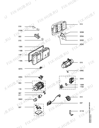 Взрыв-схема посудомоечной машины Electrolux ESF6235-W - Схема узла Electrical equipment 268