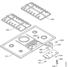 Схема №1 PTF5A с изображением Клавиша для духового шкафа Electrolux 3565017013