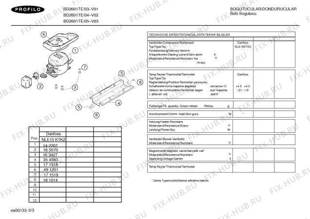 Схема №2 BD2601TE с изображением Дверь для холодильной камеры Bosch 00241289