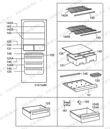 Взрыв-схема холодильника Arthurmartinelux AR8015B - Схема узла Accessories Refrigerator