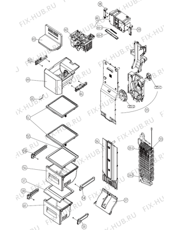 Схема №1 NRS9181CXB (382310, HZLF61961) с изображением Другое для холодильника Gorenje 403164