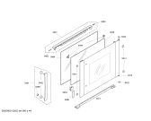 Схема №5 3HT628XD с изображением Фронтальное стекло для духового шкафа Bosch 00478824