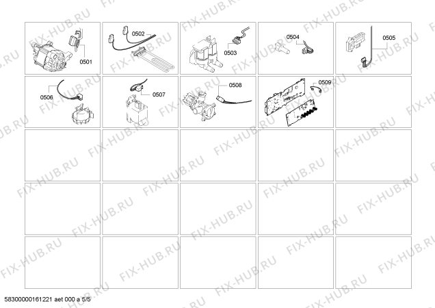 Взрыв-схема стиральной машины Siemens WM10E464BC IQ300 varioPerfect - Схема узла 05