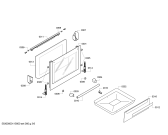 Схема №4 HSV746055T с изображением Фронтальное стекло для духового шкафа Bosch 00243727