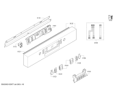 Схема №5 SMU69M05AU с изображением Передняя панель для посудомойки Bosch 00702439
