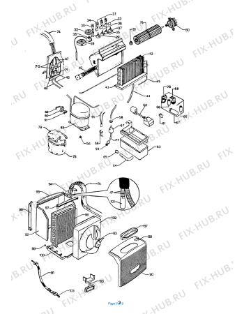 Схема №2 SP11AR с изображением Панель для кондиционера DELONGHI 593005