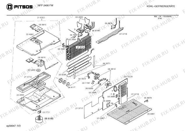 Схема №4 NFP2400FW с изображением Клапан для холодильника Siemens 00060719