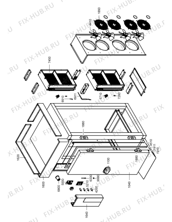Схема №1 ACO 084 с изображением Вапорайзер для холодильника Whirlpool 482000003724