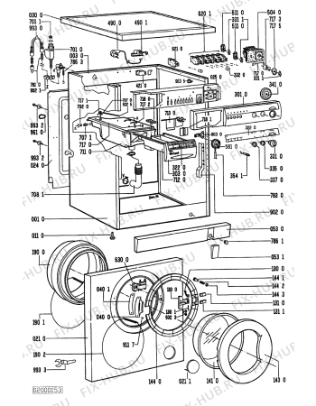 Схема №2 AWM 288/WS-B с изображением Обшивка для стиралки Whirlpool 481245219275