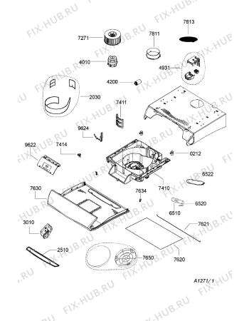 Схема №1 AKR 433 NB с изображением Спецфильтр для электровытяжки Whirlpool 481245858195