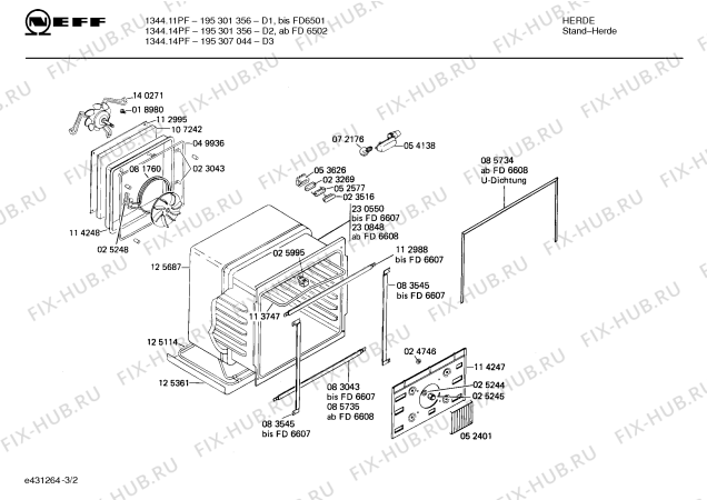 Схема №3 195305259 2344.11HEF с изображением Панель для духового шкафа Bosch 00126002