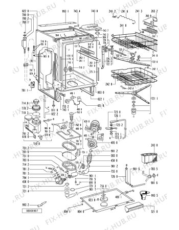 Схема №2 GSI 4633/1 SW с изображением Панель для посудомойки Whirlpool 481245379816