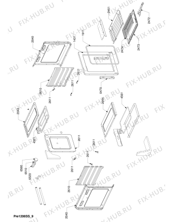 Схема №7 SOV 100 GRC с изображением Тэн для духового шкафа Whirlpool 480121102222