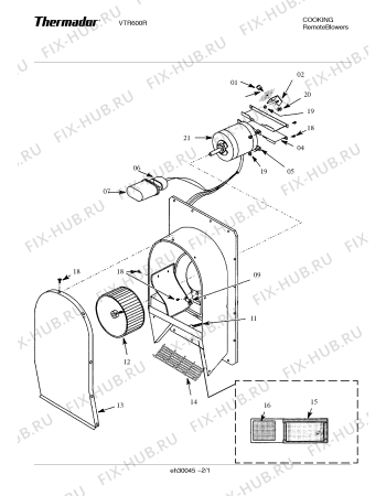 Схема №2 VTR600R с изображением Накладка для составляющей Bosch 00413772