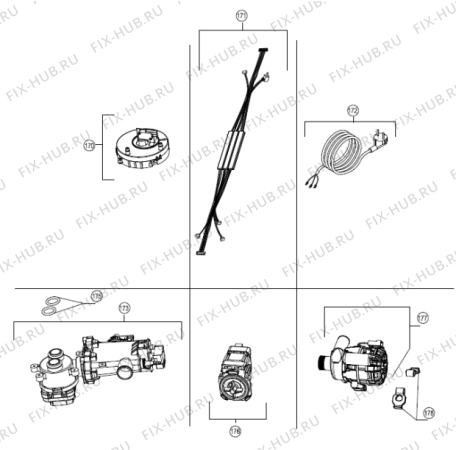 Взрыв-схема посудомоечной машины Gorenje GV8425 (388472, INRD41S1) - Схема узла 09