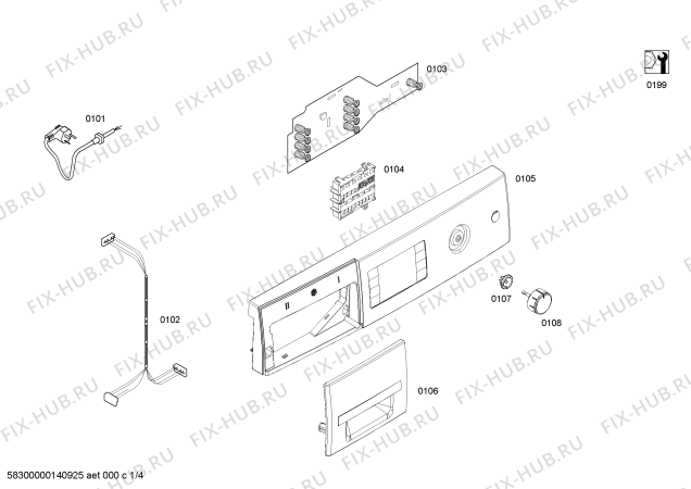 Схема №4 WAS24425GC с изображением Инструкция по установке/монтажу для стиралки Bosch 00385257
