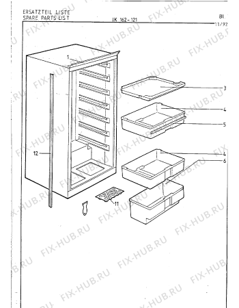 Взрыв-схема холодильника Gaggenau IK162121 - Схема узла 05