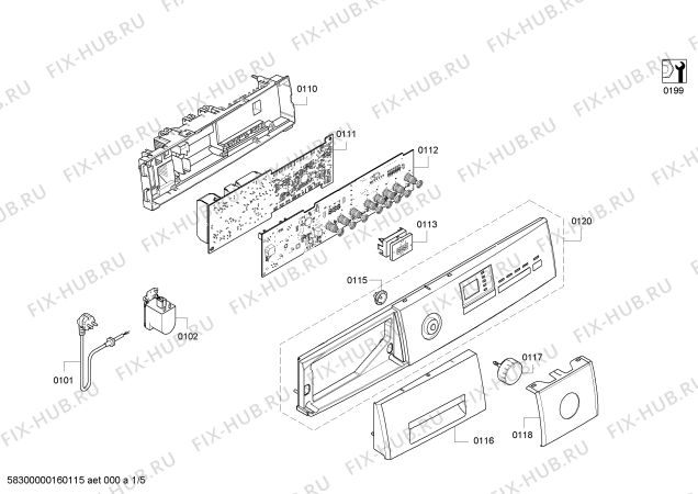 Схема №4 WM12Q47XEE iQ 500 varioPerfect с изображением Рама люка для стиралки Siemens 00703346