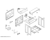 Схема №5 HBN230260E Horno bosch indpnd.multf.negr.reloj ec2 с изображением Передняя часть корпуса для духового шкафа Bosch 00668426