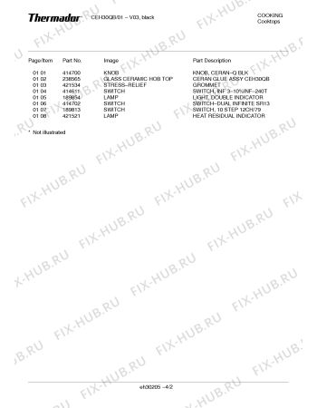 Схема №3 CEH365VQB с изображением Переключатель для плиты (духовки) Bosch 00414611